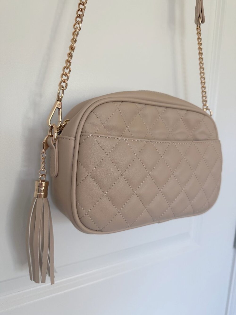 Small Beige Crossbody Purse